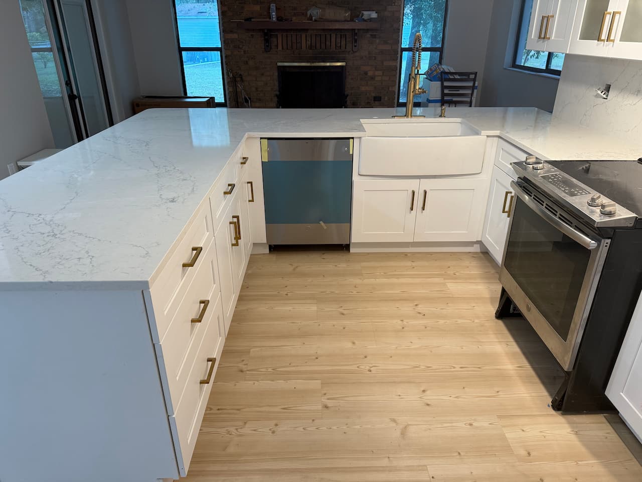 Tile installation layout planning by SVR FLOORS in Largo, Florida