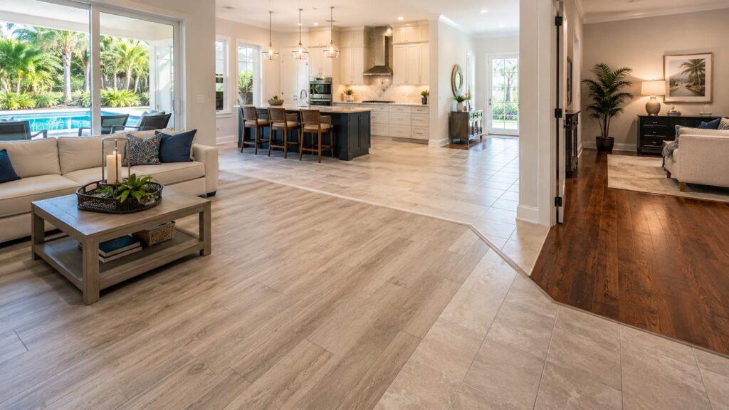 Best flooring options for Florida homes including LVP tile laminate and hardwood