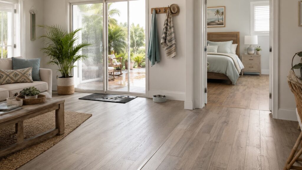 LVP vs laminate flooring comparison for humid Florida homes
