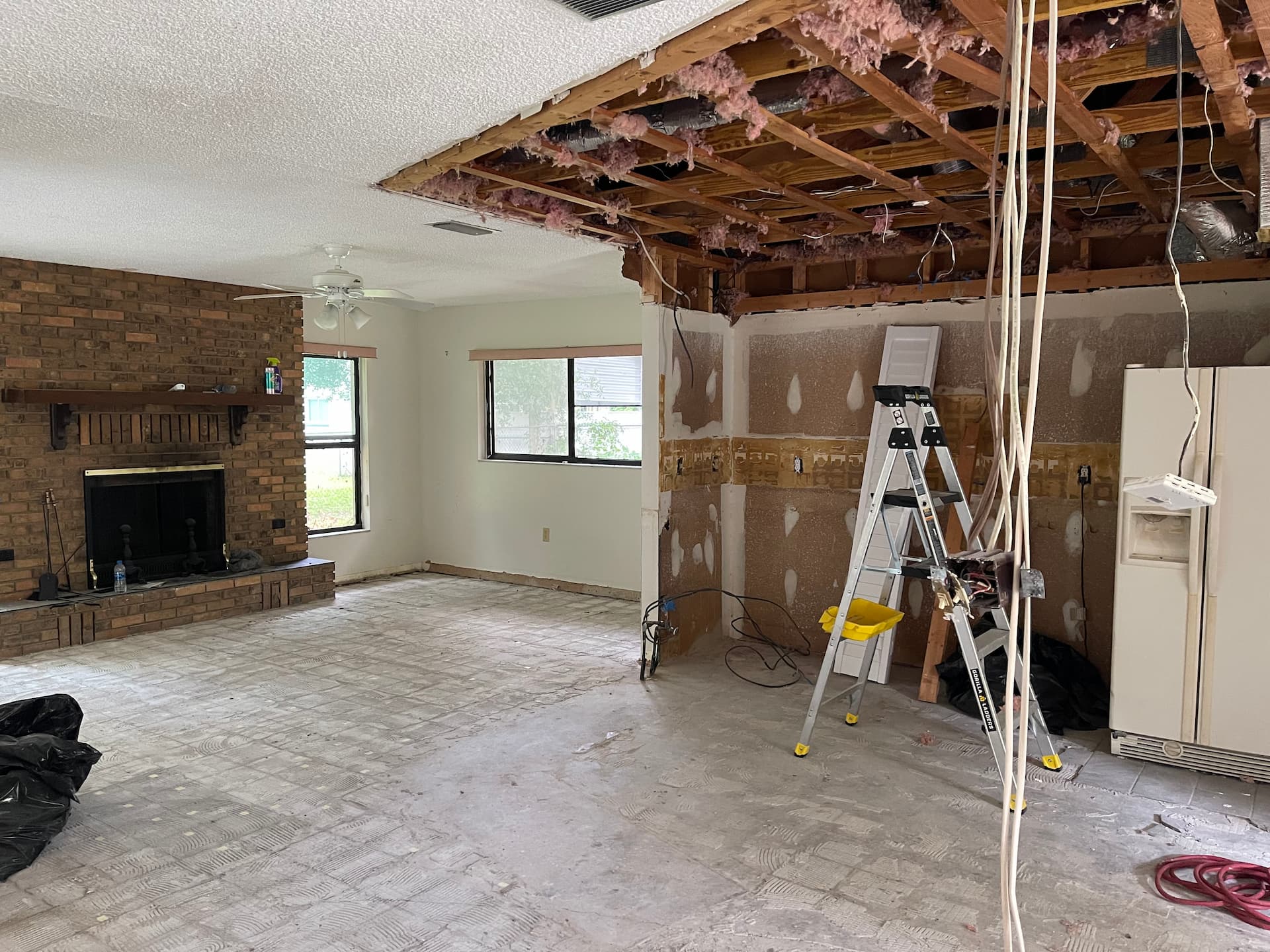 Subfloor repair and flooring replacement in Clearwater FL