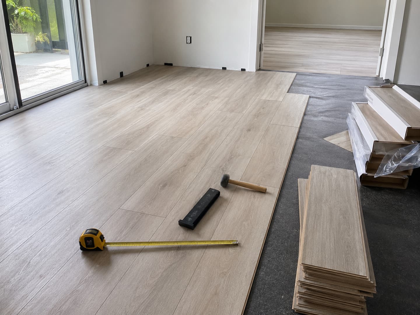 Luxury vinyl plank flooring installation in Dunedin FL by SVR FLOORS
