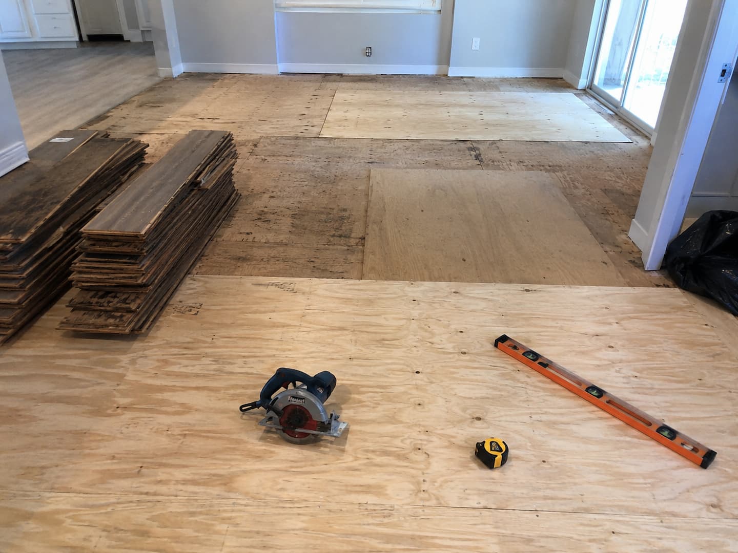 Subfloor repair before flooring installation in Dunedin FL