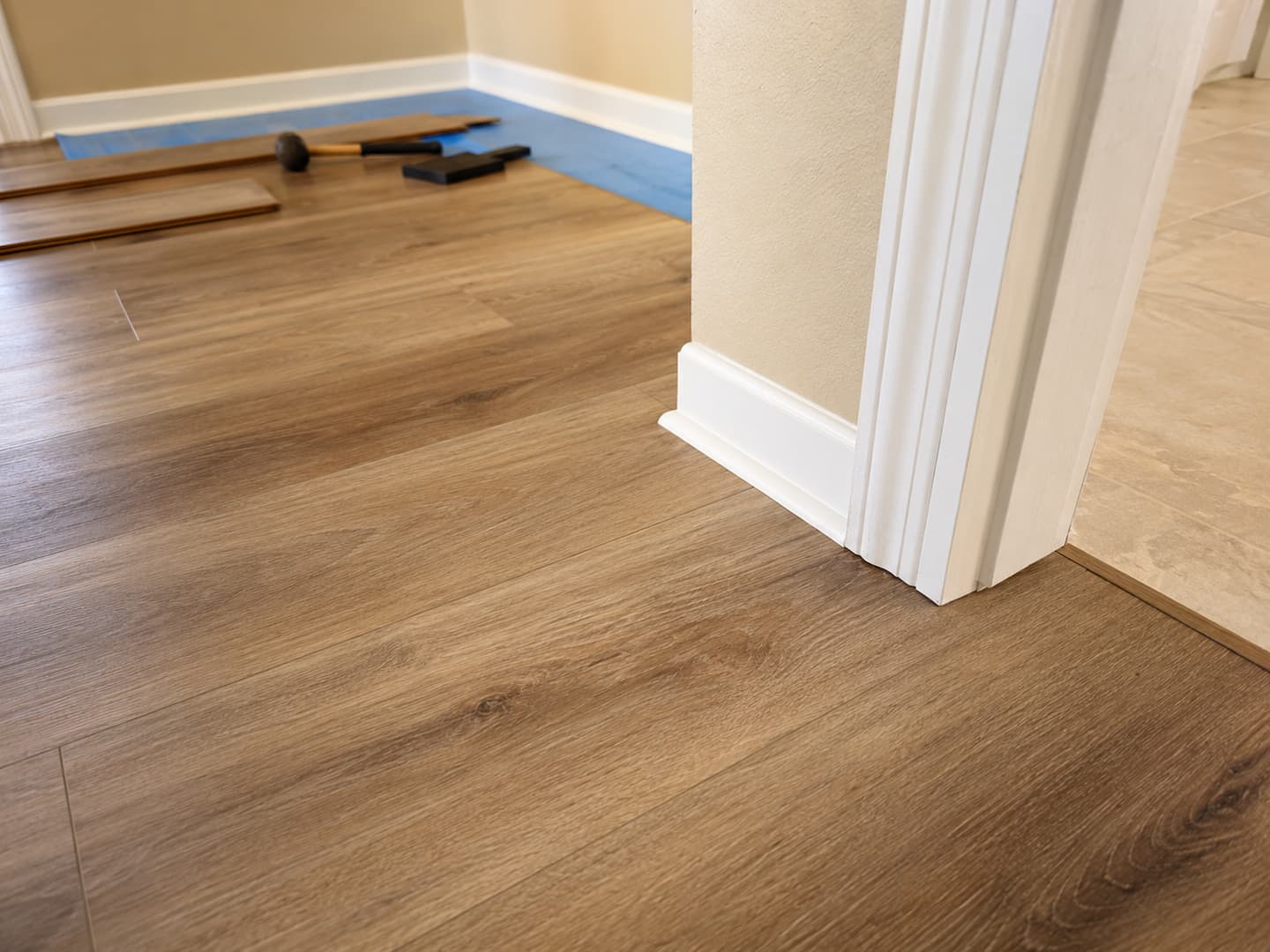 Laminate flooring installation in Palm Harbor Florida