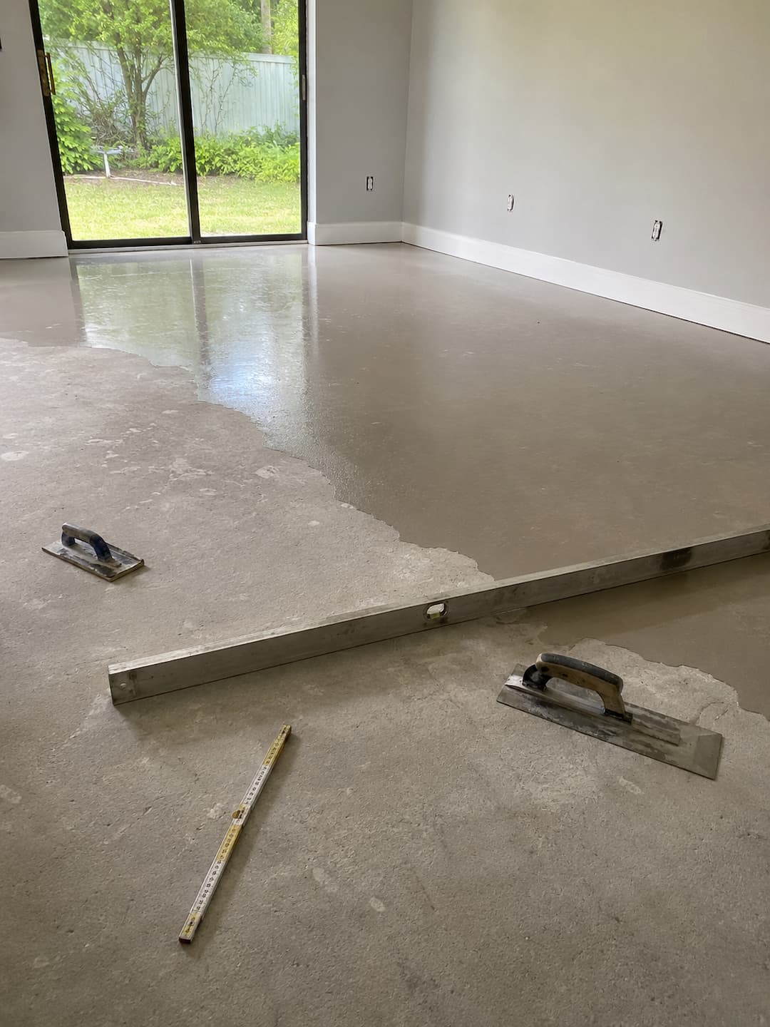 Floor leveling and surface preparation in Safety Harbor FL before flooring installation by SVR FLOORS